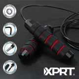 XPRT Fitness Pro Jump Rope - Tangle-Free with Ball Bearings, Adjustable 13Ft